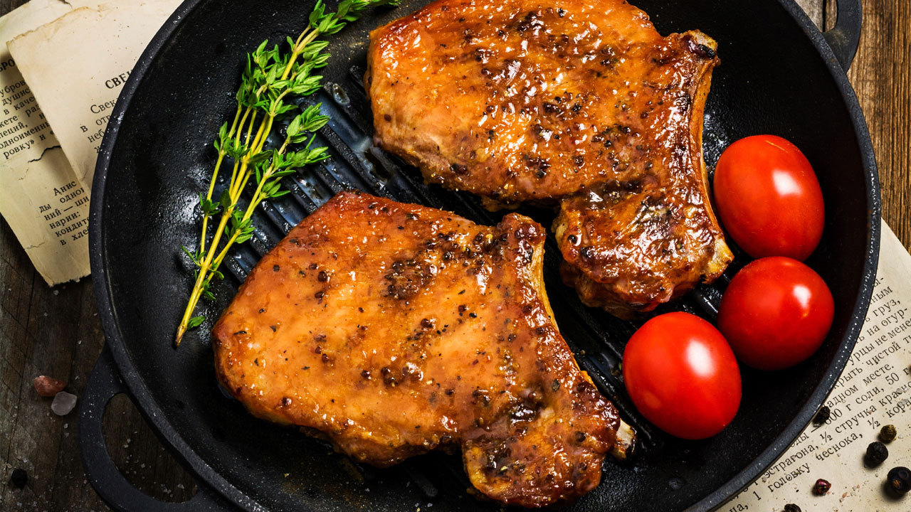 Slow Cooked Sticky Pork Chops