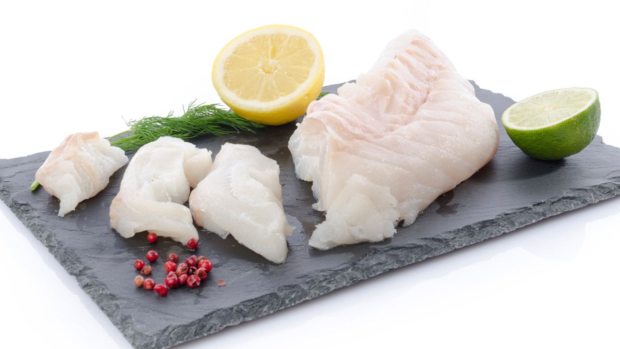 Poached Cod Fillet served with sweet potato mash and al fresco salsa verde