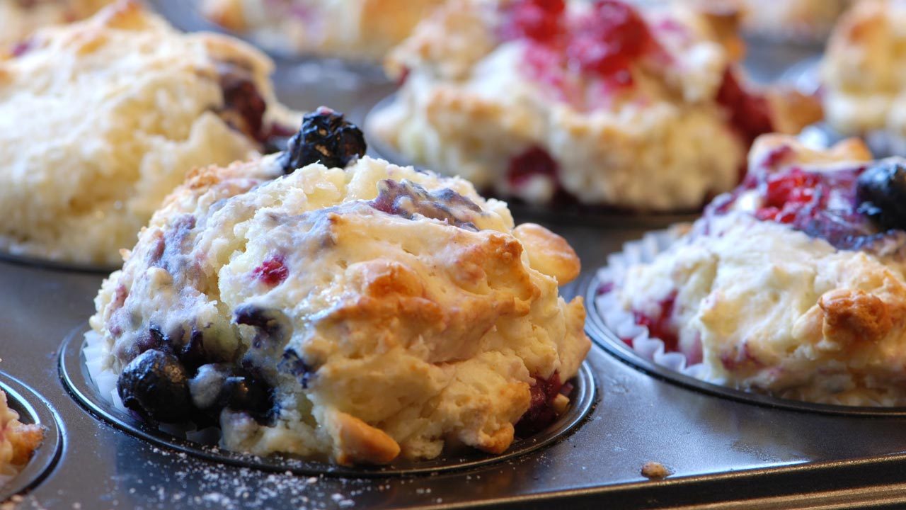 Raspberry and White Chocolate Muffins
