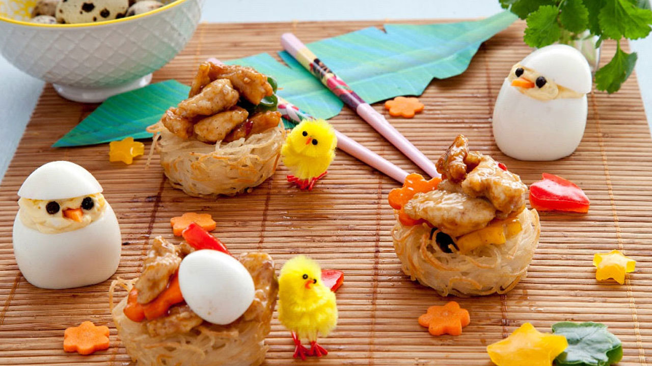 Birds? Nest Chicken Stir-Fry