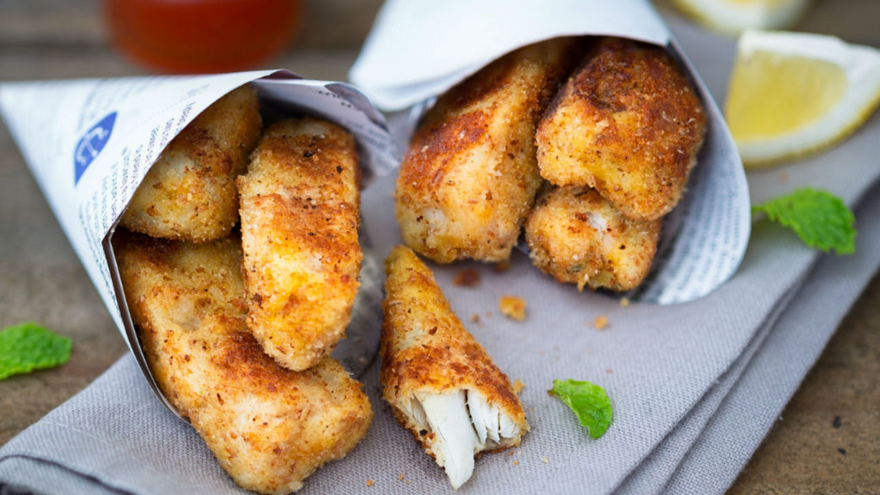 Parmesan & Lemon Hake Goujons