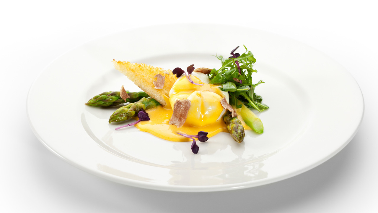 Asparagus with Truffled Poached Egg