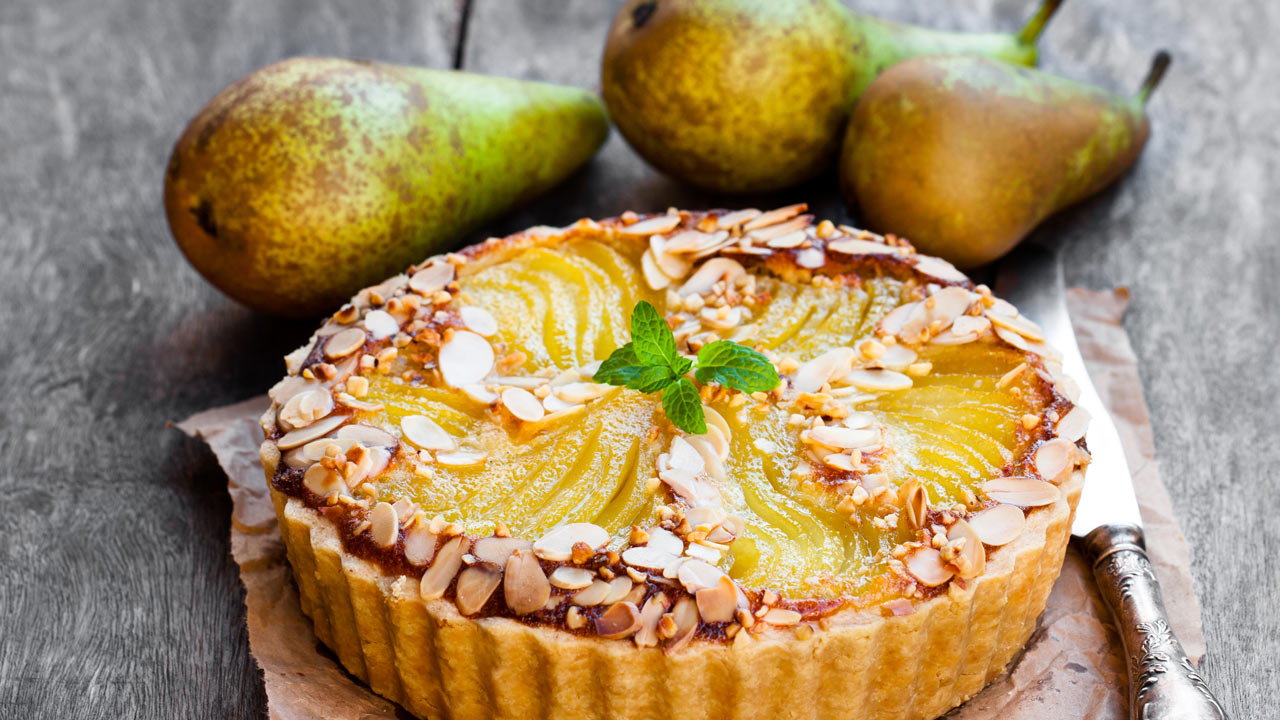 Pear & Almond Flan