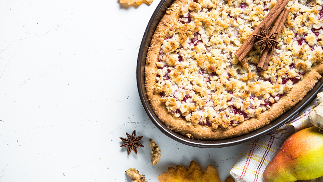 Apple and Ginger Crumble Jars