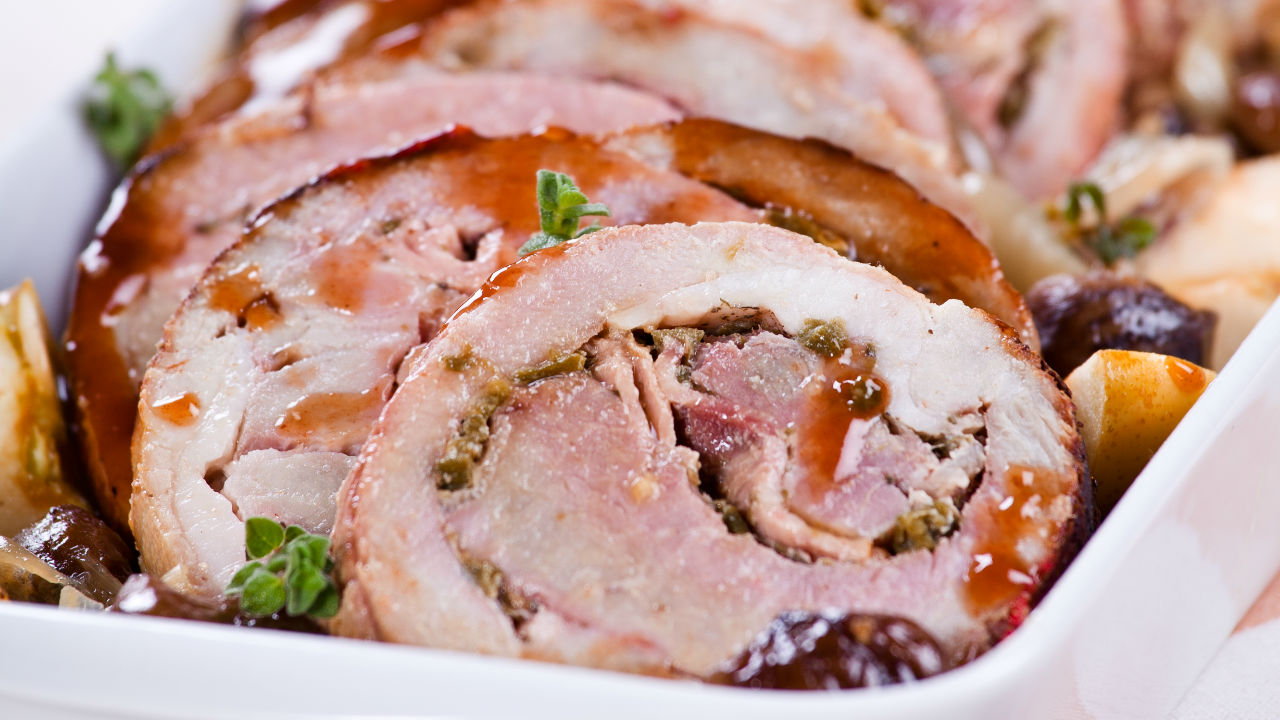 Apple & Thyme Stuffed Pork