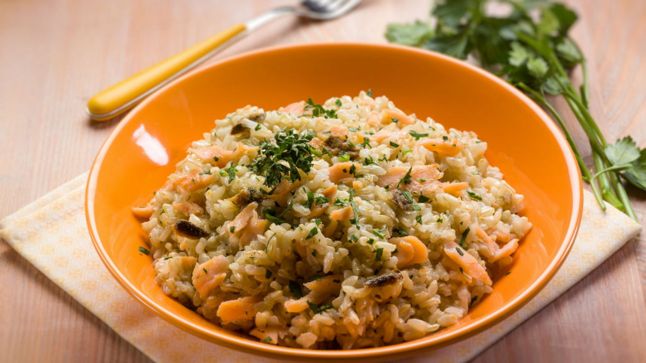 Hot Smoked Salmon, Dill & Lemon Risotto
