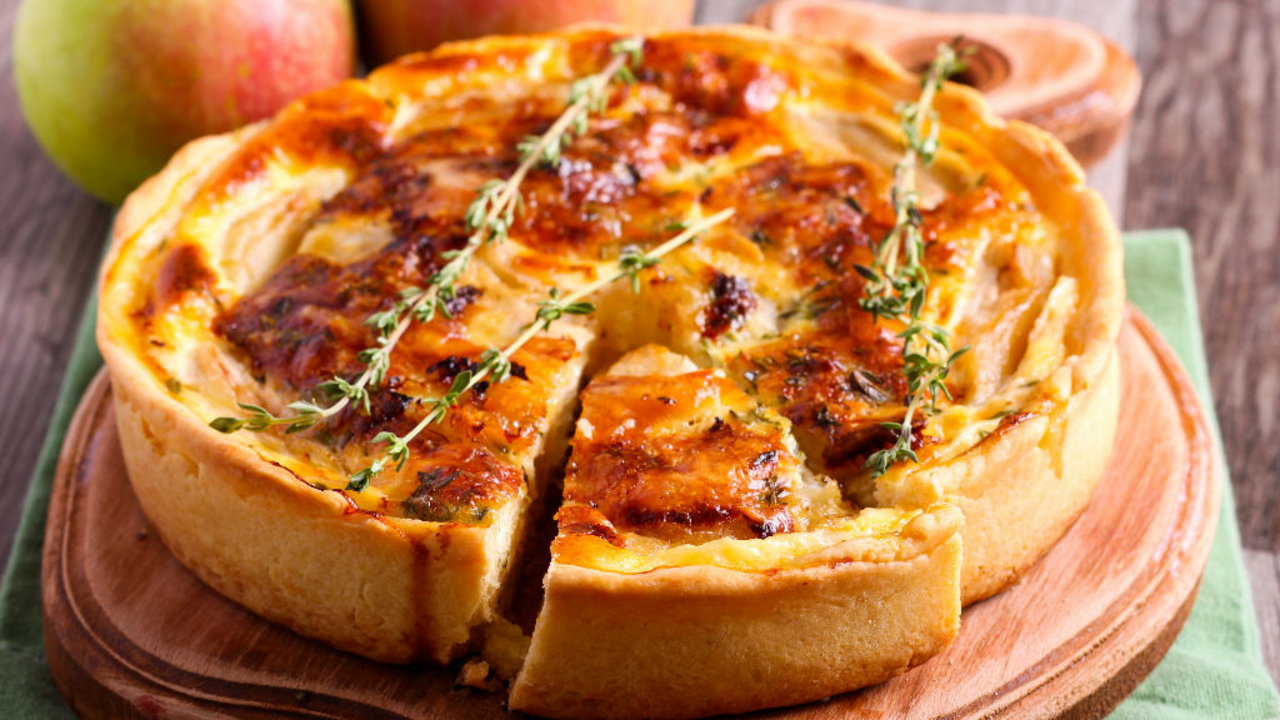 Caramelised Onion and Brie Tart