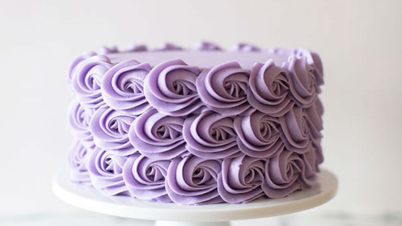 Purple Rose Cake