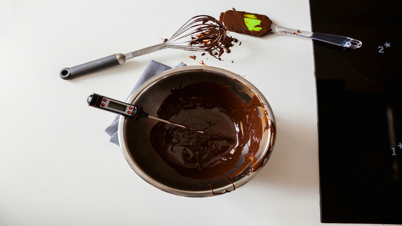 Moulded Chocolates using Tempered Dark Chocolate