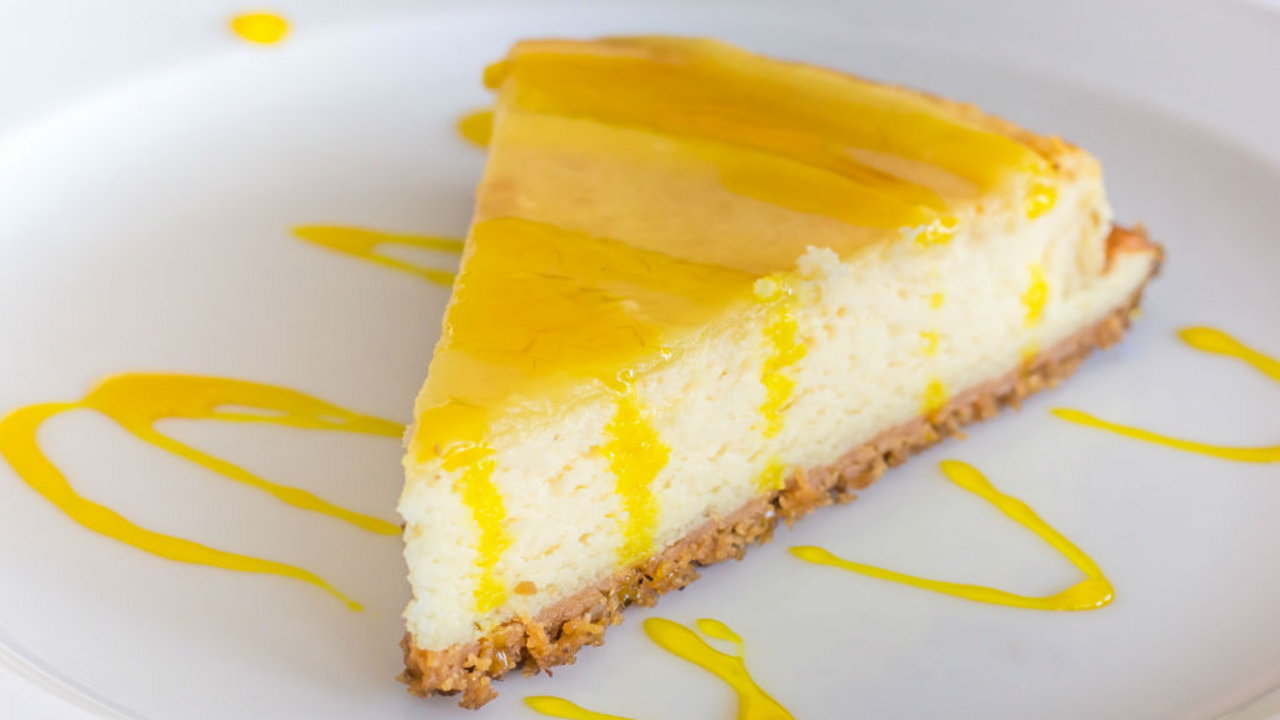 Week 4 Baking Challenge: Lemon and White Chocolate Cheesecake