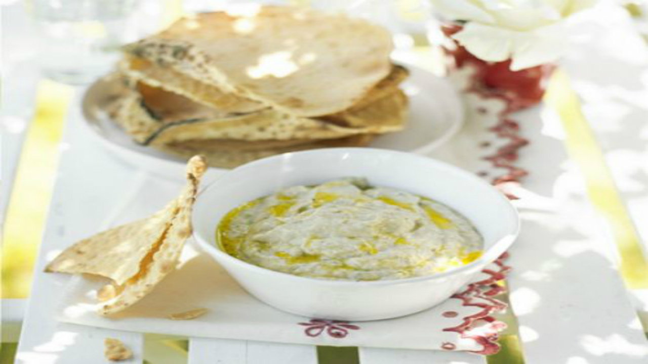 Aubergine Pate with Delicious Flatbread