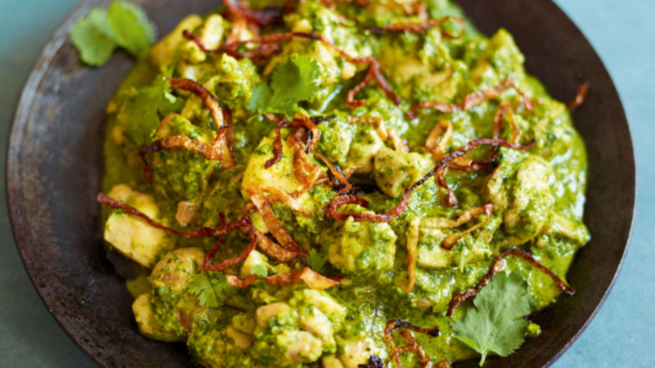 Chicken Curry in Coriander and Mint Sauce