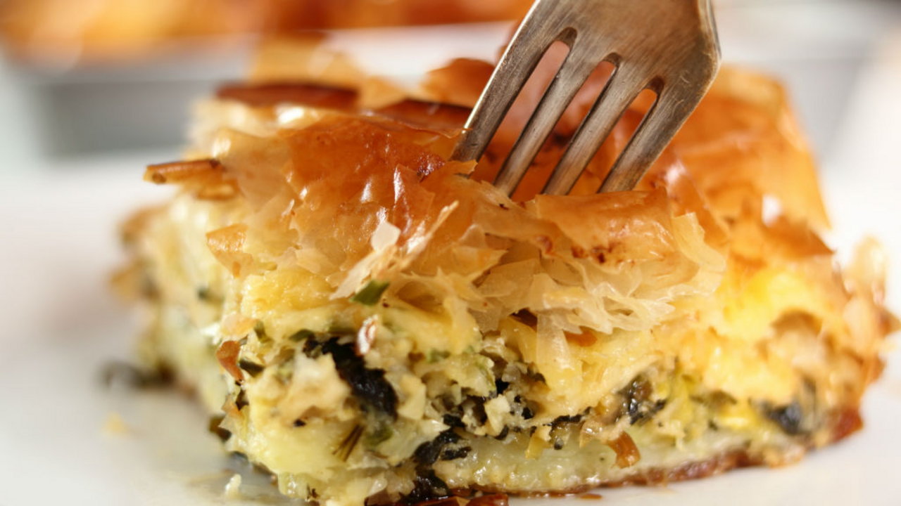 Chicken & Vegetable Pie with Filo Topping