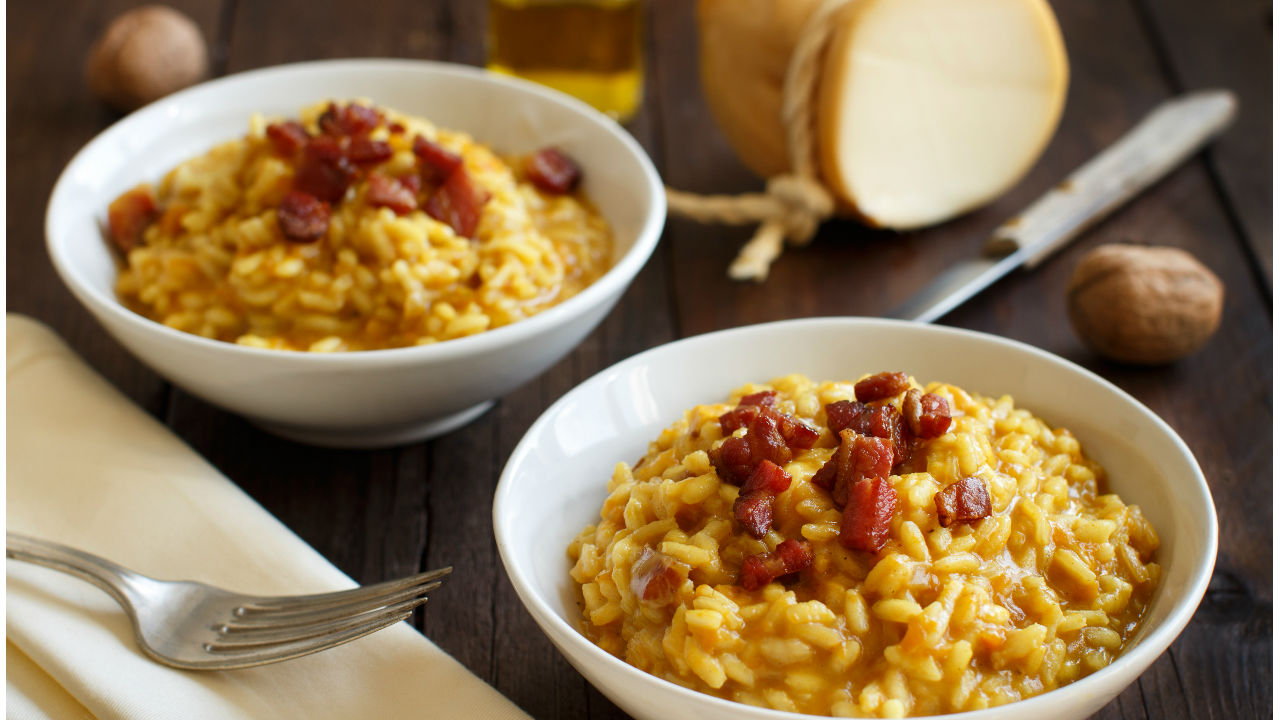 Crispy Pancetta and Asparagus Risotto
