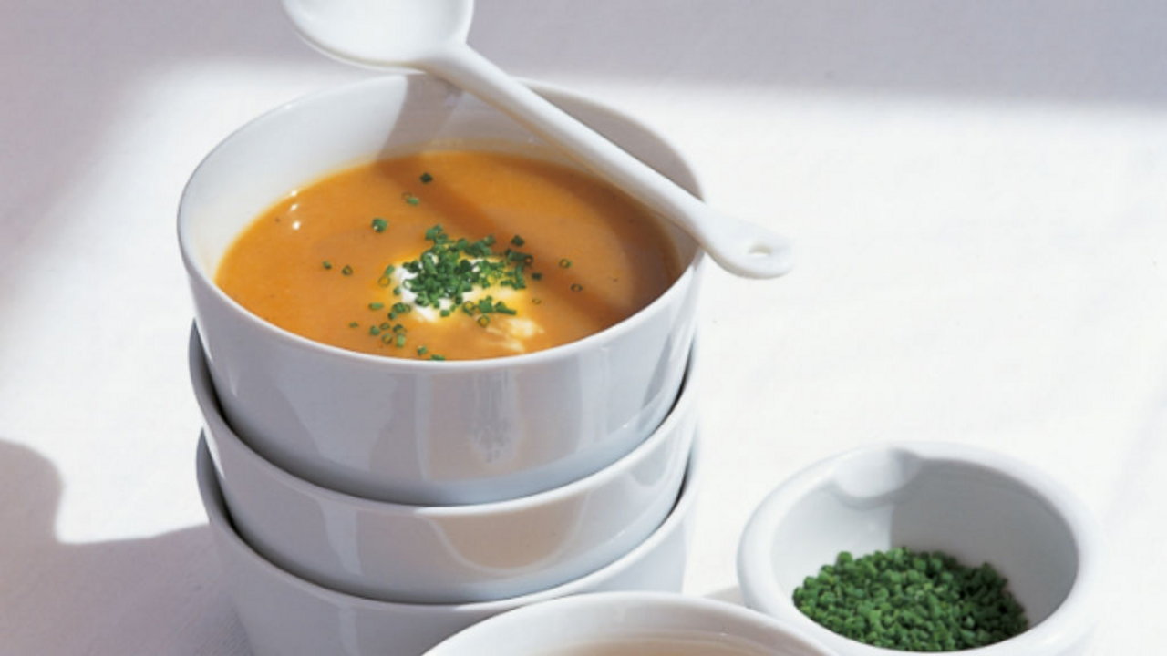 Roasted Vegetable Soup with Lemongrass & Coconut Milk