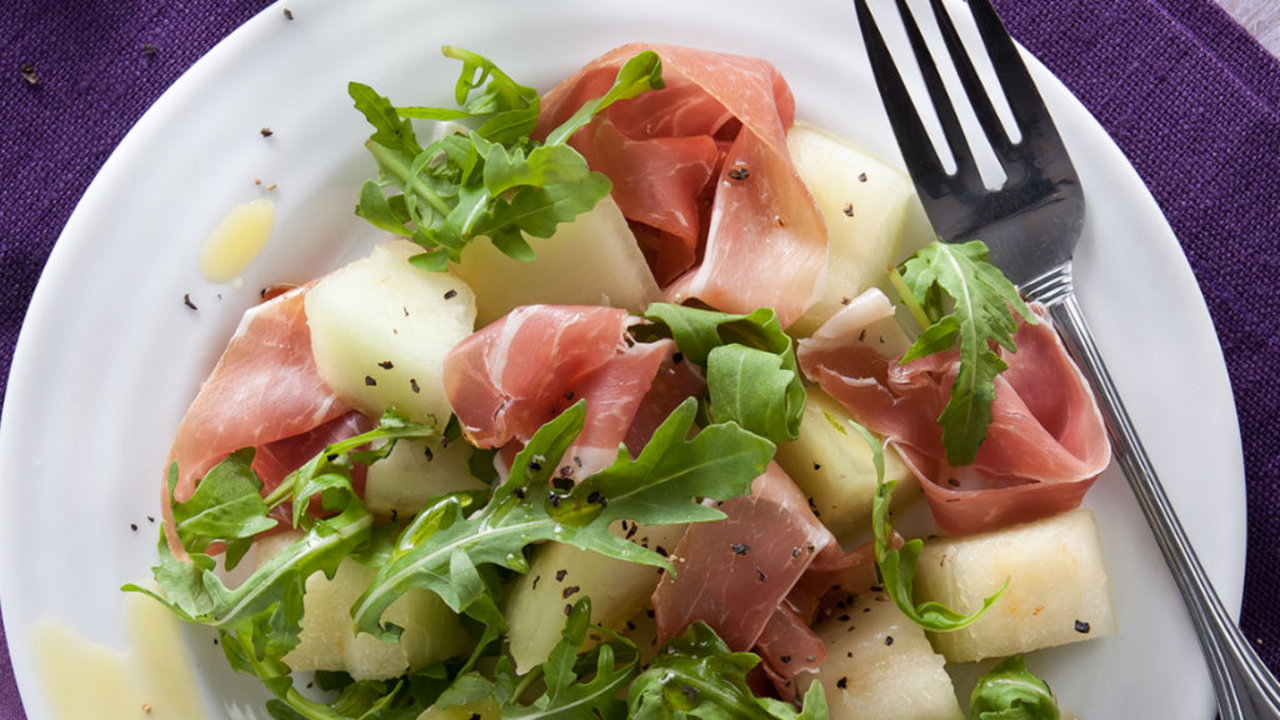 Salad of Melon, Parma Ham & Grapefruit