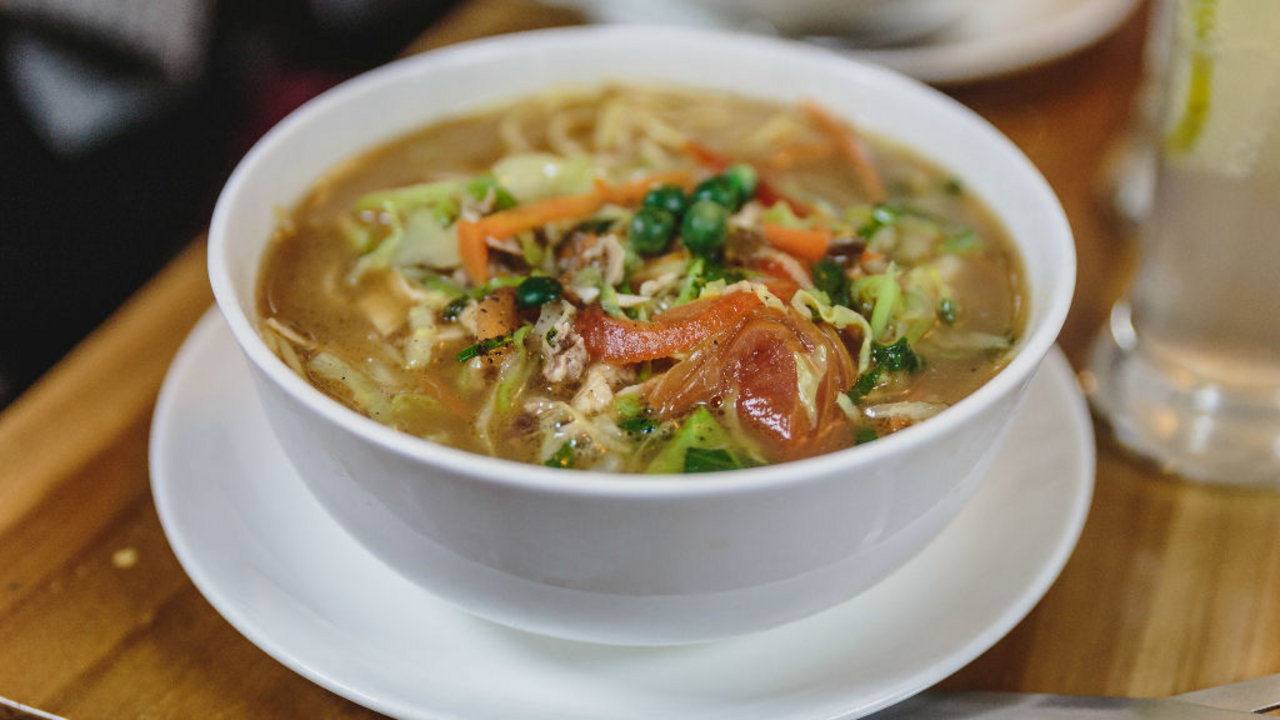 Thukpa (Nepalese noodle soup)